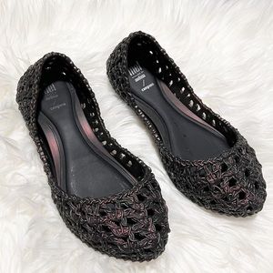 NWOB Melissa Mel Compana Crochet Flats